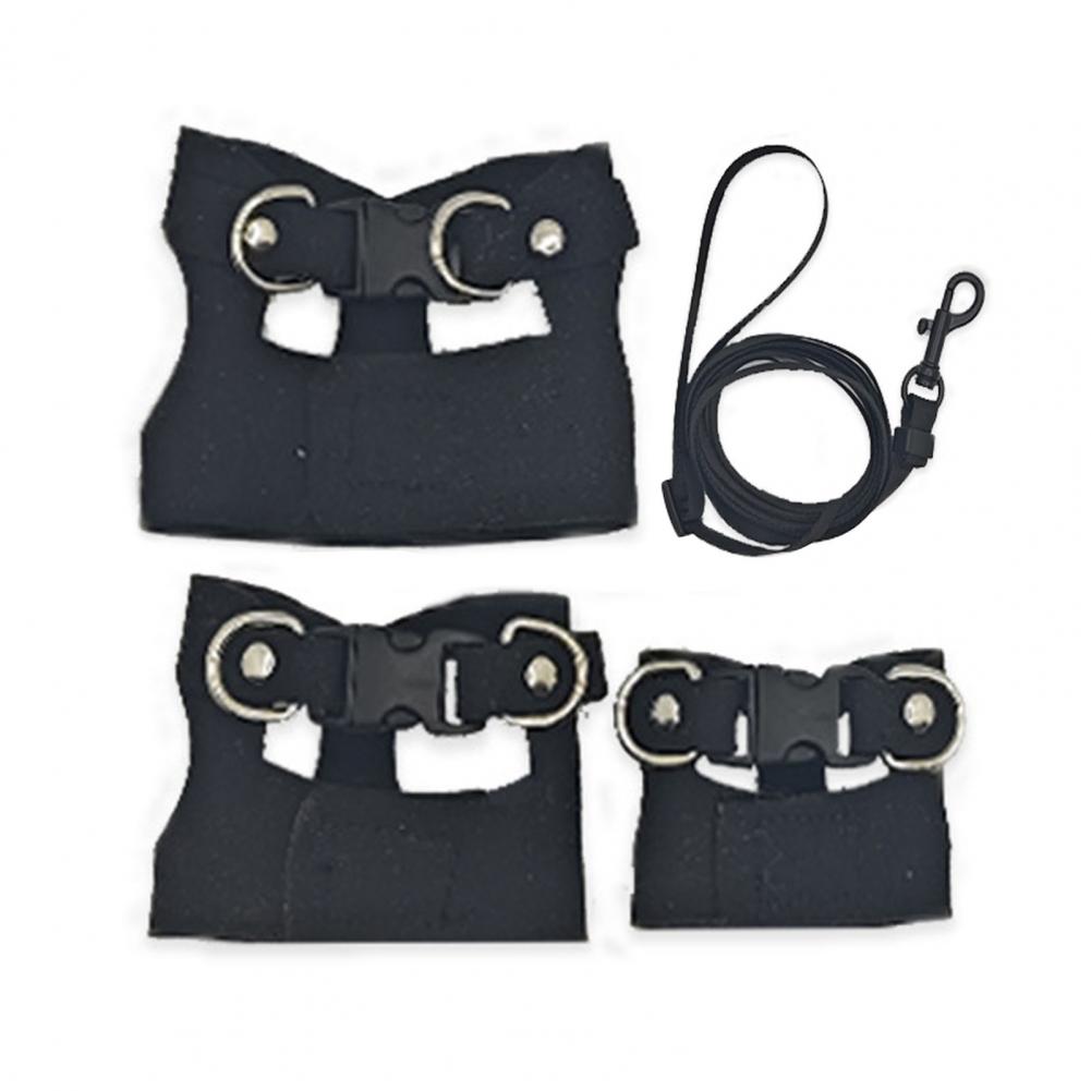 

Bearded Dragon Harness And Leash Set Faux Leather Reptile Lizard Harness with Retractable Leash Traction Rope Walking Vest