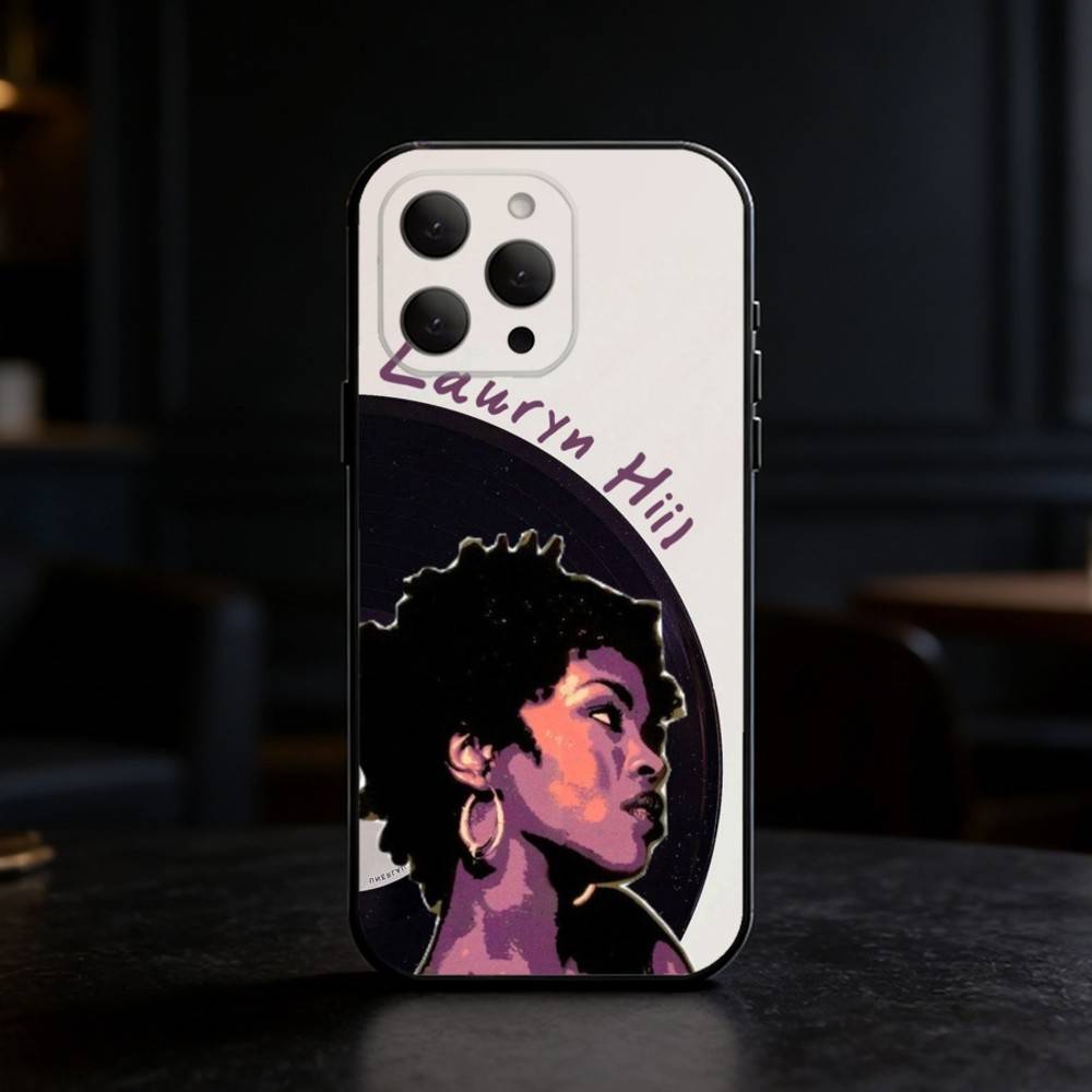 Sängerin L-Lauryn Hill Handyhülle Für iPhone 17,16,15,14,13,12,11 Plus,Pro,Max,Mini Silikon schwarz Weiche Hülle