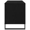 Vinyl Record Cabinet Black Oak Effect 100 x 38 x 48 cm