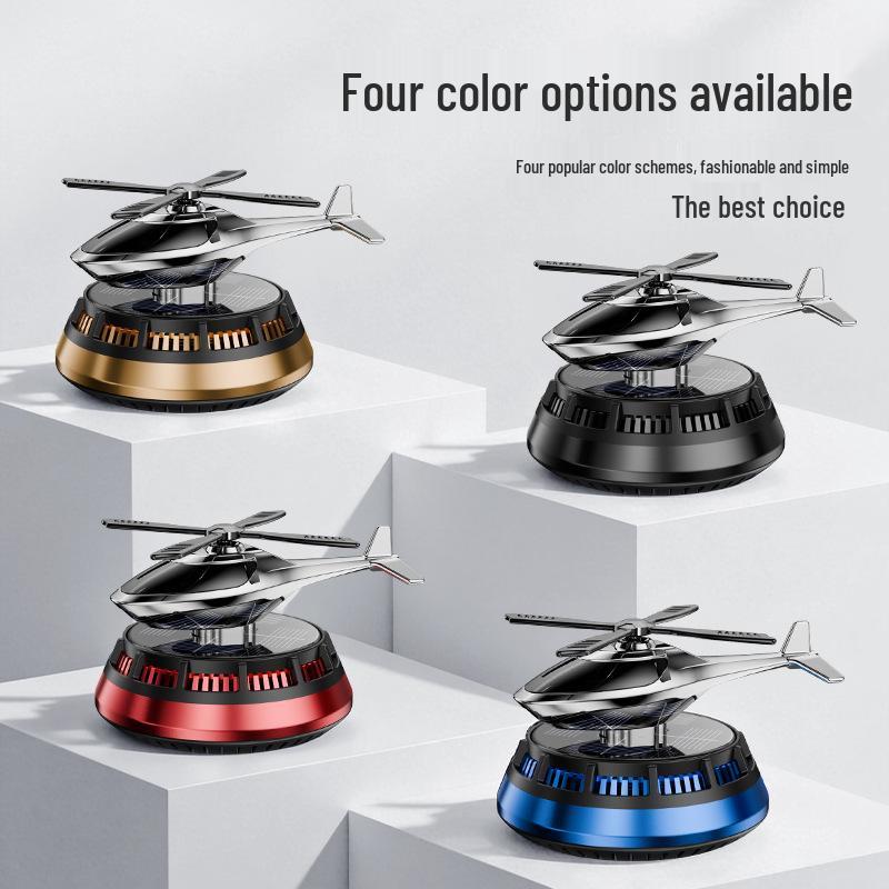 Solar-Powered Rotating Helicopter Aroma Diffuser - Long-Lasting Fragrance Ornament