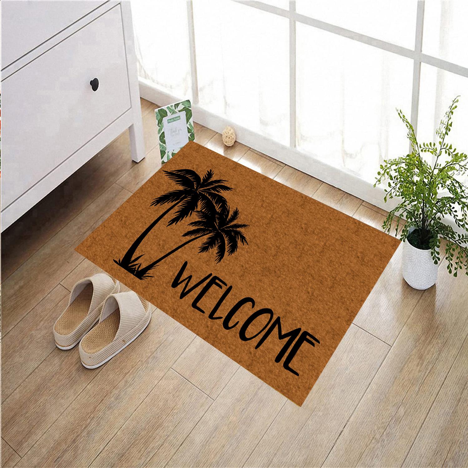 Kokospalm Deurmat Rubber Badkamer Keukenmat Tuin Garage Deur Vloermat Antislip Tapijt Entree Tapijt 90cmx60cm