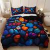 3Pcs Colorful Textured Stone Duvet Cover Set, 1 Duvet Cover + 2 Pillowcases (No Insert), Soft And Comfortable Breathable Bedding