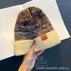 Fashionable Warm Knitted Hat Japanese Versatile With Velvet Ear Protection Hat
