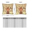 Kokeshi Tree of Life Square Pillow Case Stoclet Frieze Gustav Klimt Cushion Covers Zippered Decorative Pillowcase for Home