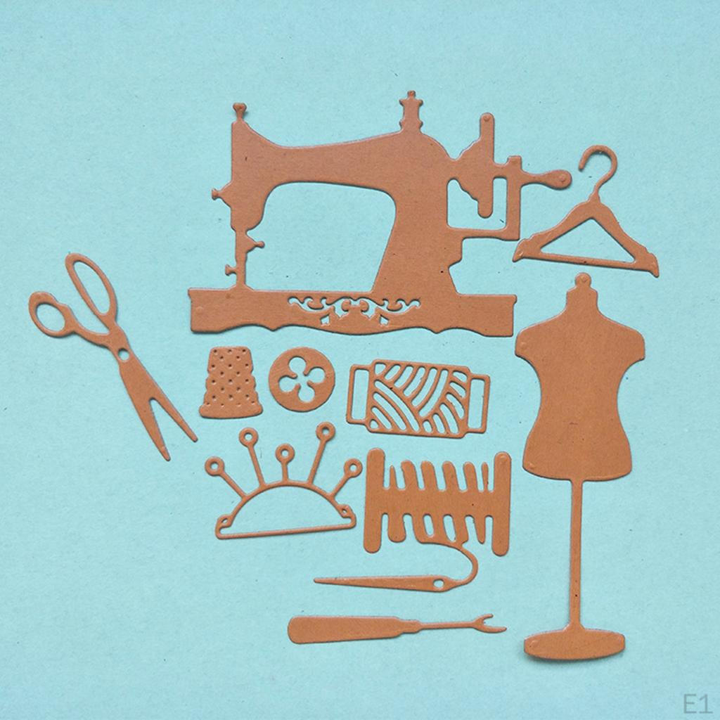 Matrice de tăiat metal DIY Scrapbooking/Album foto Kit decorativ pentru stil de cusut 10 accesorii mici