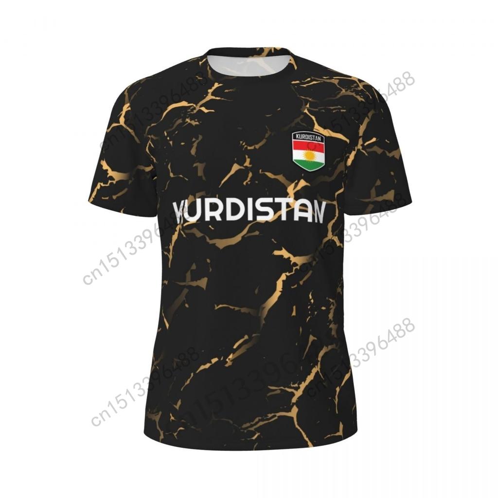 T-shirt Stampata 3D Bandiera del Kurdistan Uomo Estate Manica Corta Rete T-shirt Per Corsa Bici Tennis Fitness Fan