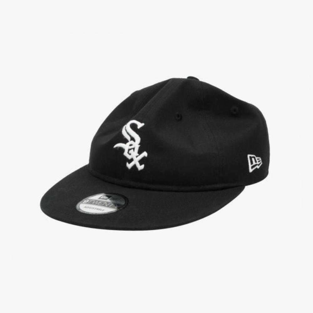New Era Chicago White Sox Kappe mit langem Schirm, unstrukturiert, Schwarz 14881513