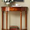 European Solid Wood Console Cabinet, Long Hallway Table, Semicircular New Chinese Style