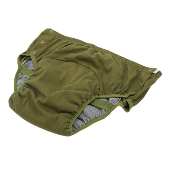 Elderly Incontinence Underwear Urine Leakage Protection Breathable Washable Reusable Adults Seniors Cotton Diaper Briefs Panties with Side Button