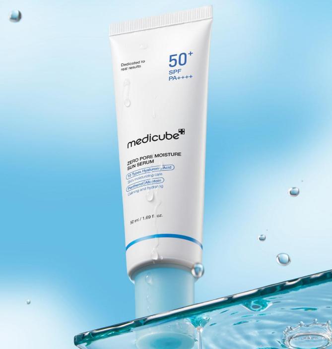 Medicube Zero Pore Hydrating Sun Serum 50ml SPF Protection & Sebum Care