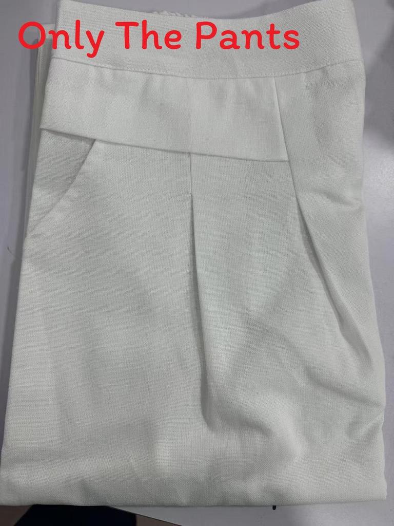 Cotton Linen Wide Leg Pants For Women With Pockets And High Waist Comfortable Spring Fashion