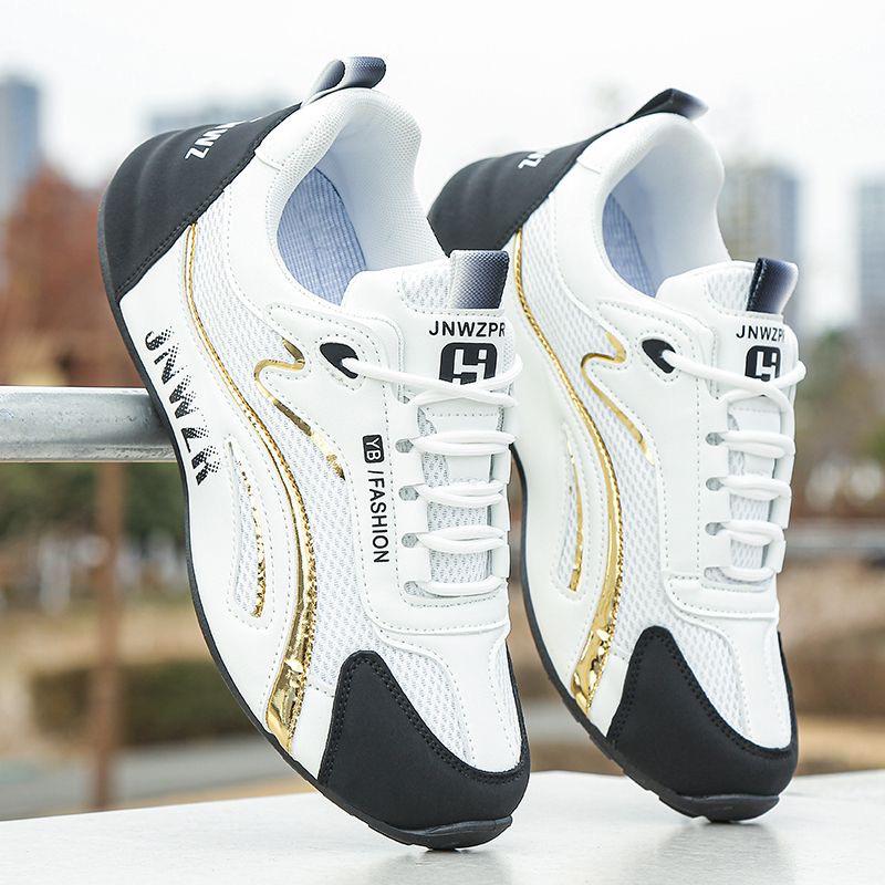 Brand Discontinued Men's Mesh Breathable Non-Slip Sports Shoes - Trendy High-End Casual and Running Shoes for Spring and Autumn