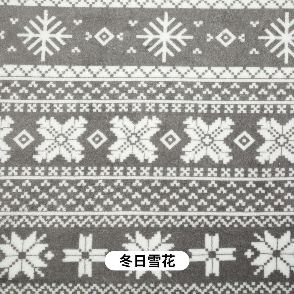 0.5m/1m/2m Coral Fleece Christmas Printed Fabric for Winter Sleepwear Pants Bedding Home Wear Handmade DIY Sewing Fabrics