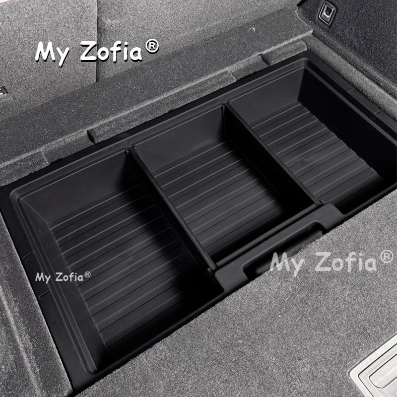 For Zeekr 7x 2025 2026 Car Rear Trunk Organizer Box Expand Storage Customized Large Capacity Spare Gap Filler Accessories
