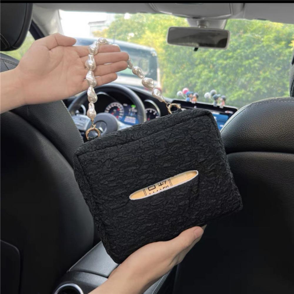 

Exquisite Car Tissue Boxes Seersucker Napkin Holder Box Auto Storage Style 4