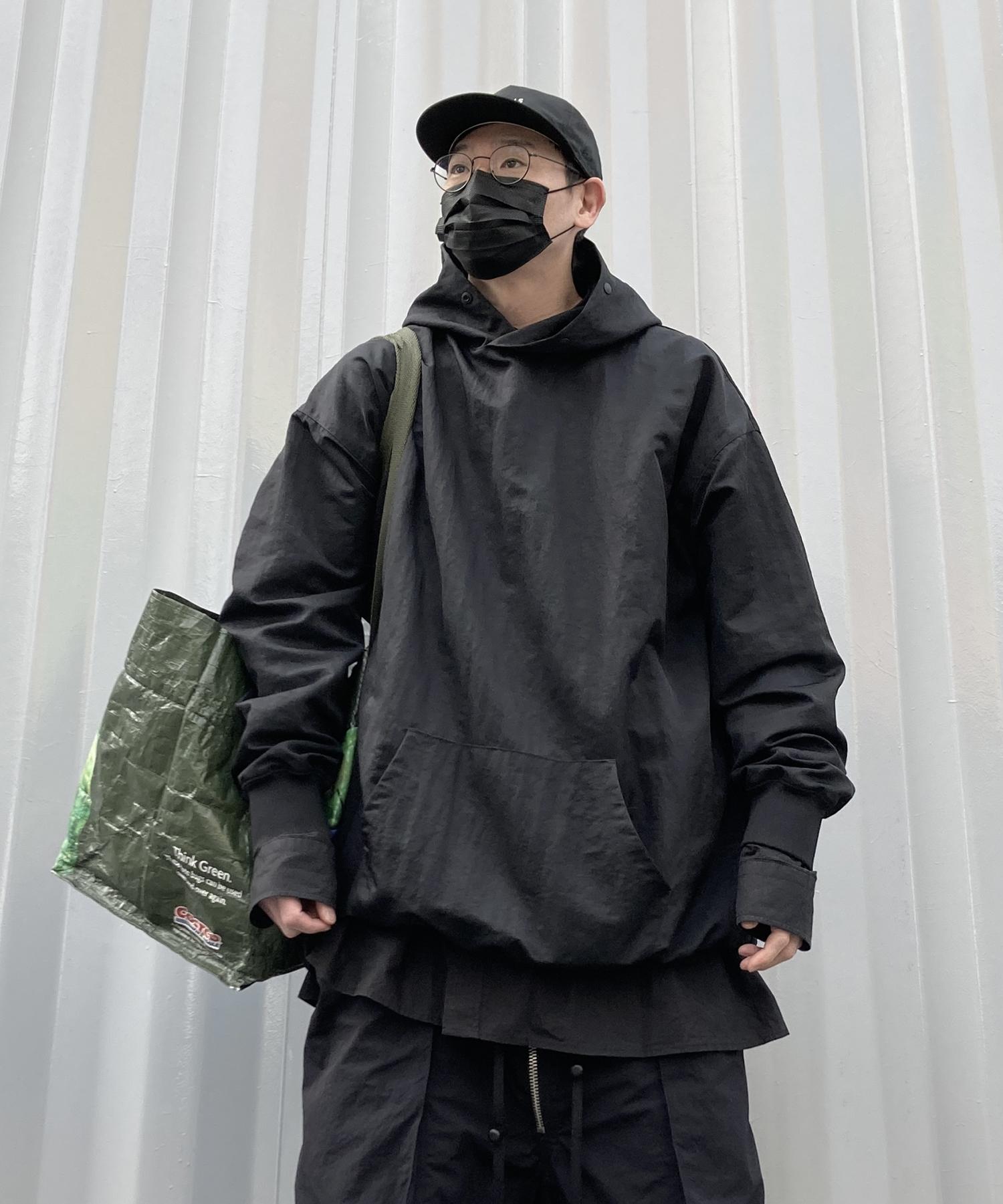 Now Bau Pastiche Back Slit Hoodie T Lark/L