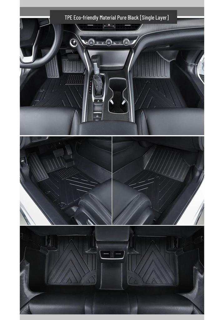 TPE Floor Mats for Highlander, RAV4, CRV, Accord, Civic, Corolla, Levin - 6D Door Sill Package