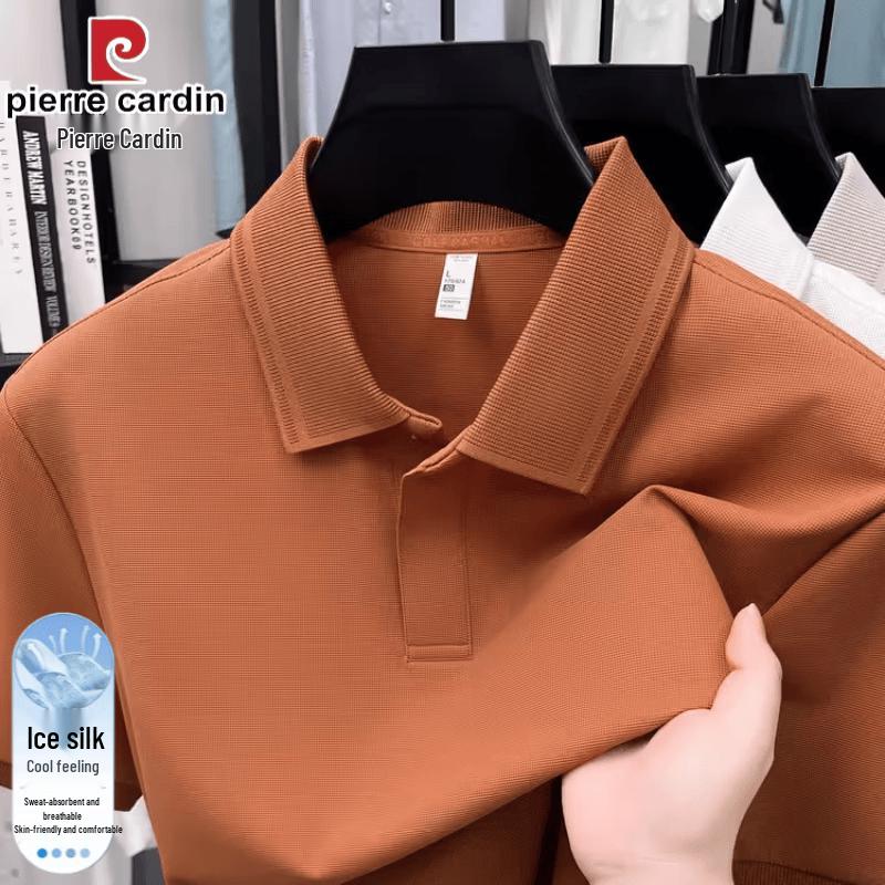 

Pierre Cardin Men s Short Sleeve Lapel Polo T-Shirt 3XL