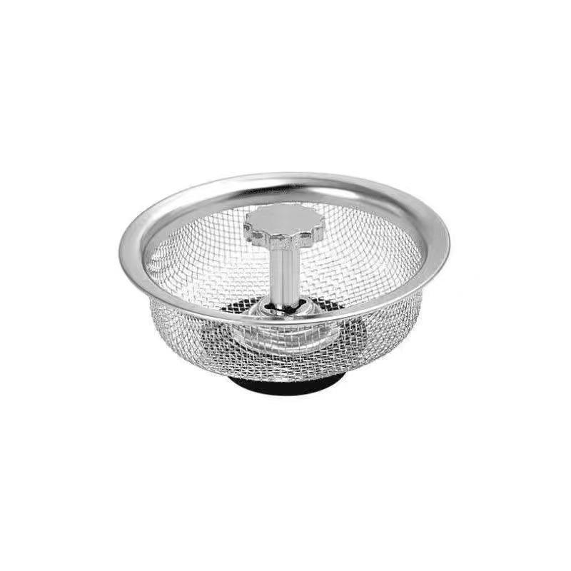Kitchen Sink Strainer Washbasin Sewer Drain Anti-blocking Residue Universal Mesh Household Stainless Steel Strainer