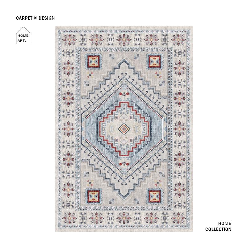 European Vintage Carpet Non-slip Ethnic Rugs for Living Room Bedroom Large Area Lounge Rug Home Decoration