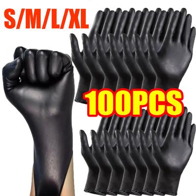 Disposable Gloves In Package Black Nitrile Gloves Home Kitchen Cooking Tools Tattoo Washing Car Household Cleaning Work Gloves