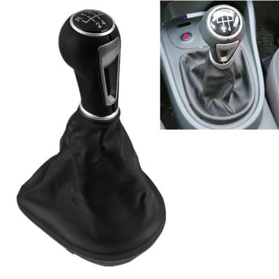 5/6 rychlostní hlavice řadicí páky PU kožená manžeta Pouzdro kufru Řadicí páka pro Seat Leon II Toledo III Altea XL 2005-2012