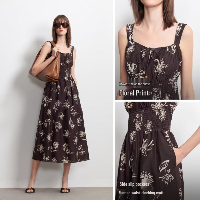 VEROMODA 2026 Summer Silk Blend Floral A-Line Dress