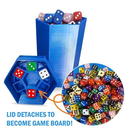Fast-Paced Dice Rolling Game 2-6 Player Interactive Family Dice Board Game Parties Game Night Dice Game with Dumpster Dice Stickers
