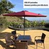 6/8 Ribs Patio Umbrella Replacement Canopy 6.5ft 7.5ft 9ft 10ft Market Umbrella Top Fit Outdoor Umbrella Canopy Beach Cantilever Umbrella (Color :