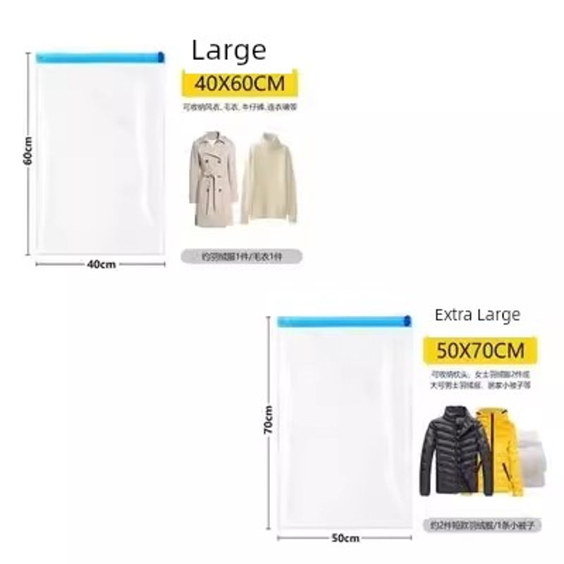 Travel Hand Roll Compression Bag Vacuum Buggy Bag No Pumping Business Trip For Home Luggage Clothing Clothes Storage and Carrying