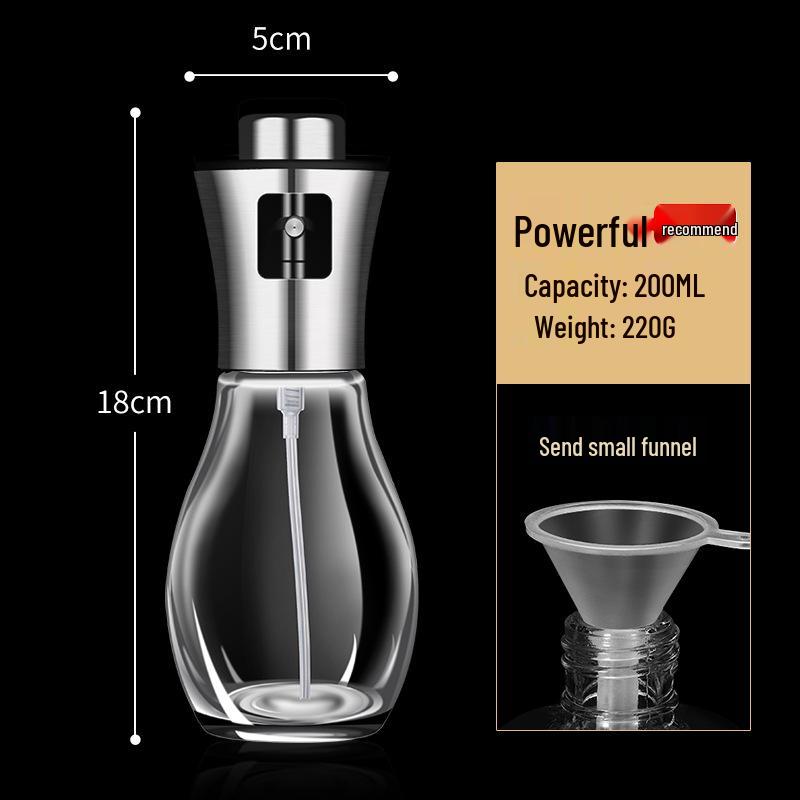 Leak-Proof 304 Stainless Steel Oil Pot with Diamond Glass Spray for Barbecue & Kitchen