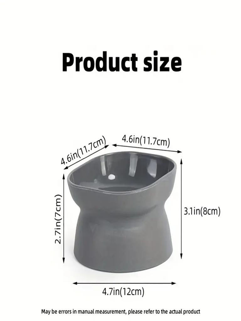 1 Cat Bowl Tall Drinking Dish Cat Pet Food Water Bowl Pet Feeding Cup Pet Feeding Bowl Pet Cat Feeding Supplies
