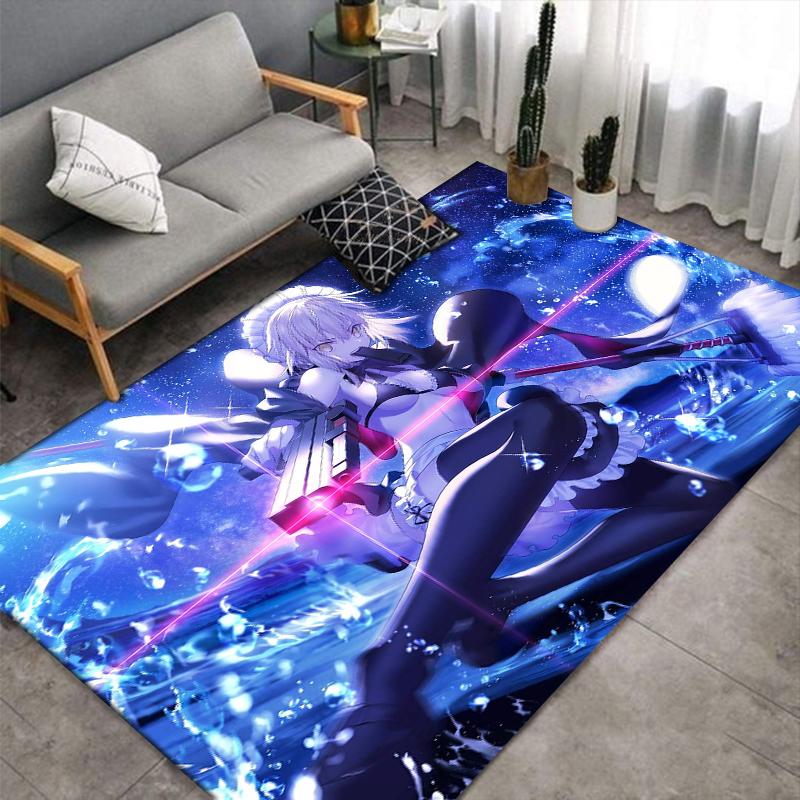 Fate Shirou Emiya anime Carpet multi-size Carpet for Living Room Bedroom Kid's Room Home Decor Area Rug Non-slip Mat Sofa Mat