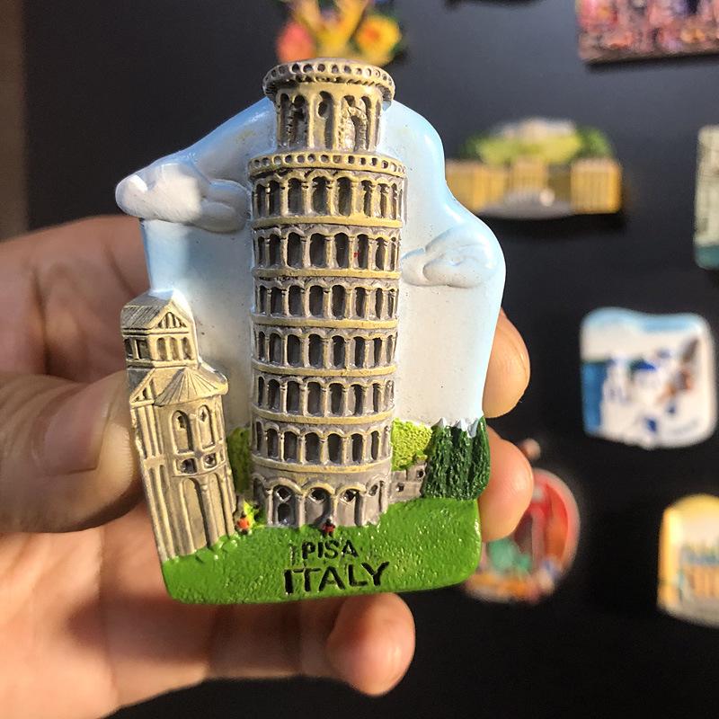 3D City Travel Souvenir Magnets: European and Global Regions