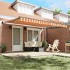 Retractable Awning Yellow and Orange 450 X 300 X 165 Cm