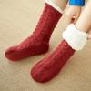 Winter Fuzzy Women Socks Plush Anti Non Slip Grip Soft Thick Fluffy Thermal Female Floor Short Sock