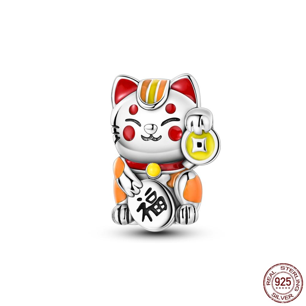 Copper Elephant Gathering Panda Pendant Charms Beads Fitoriginal Bracelet Diy Birthday Jewelry Gifts For Women