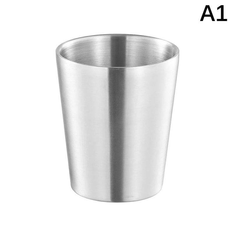 201Stainless Steel Cold Water Drinks Stackable Cup Double-Wall Beer Anti-Scalding Anti-Fall Cups Milk Mugsfor Kitchen Drinkware