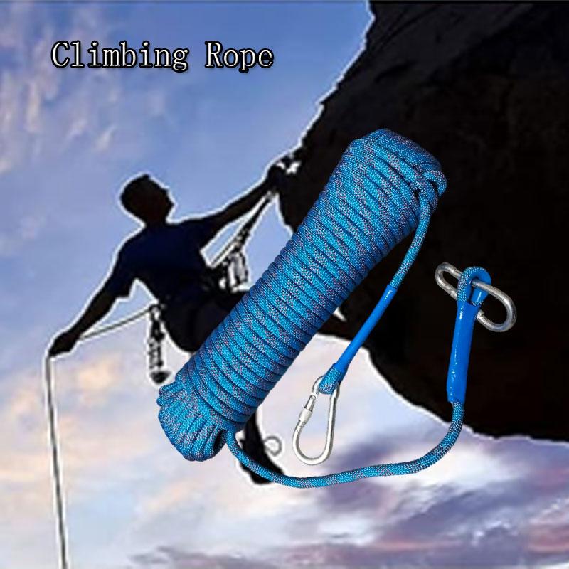 Rock Climbing Rope Outdoor Safety Rope Fire Rescue Safety Escape Rock Climbing Rope Climbing Rope Red and Blue Climbing Ropes