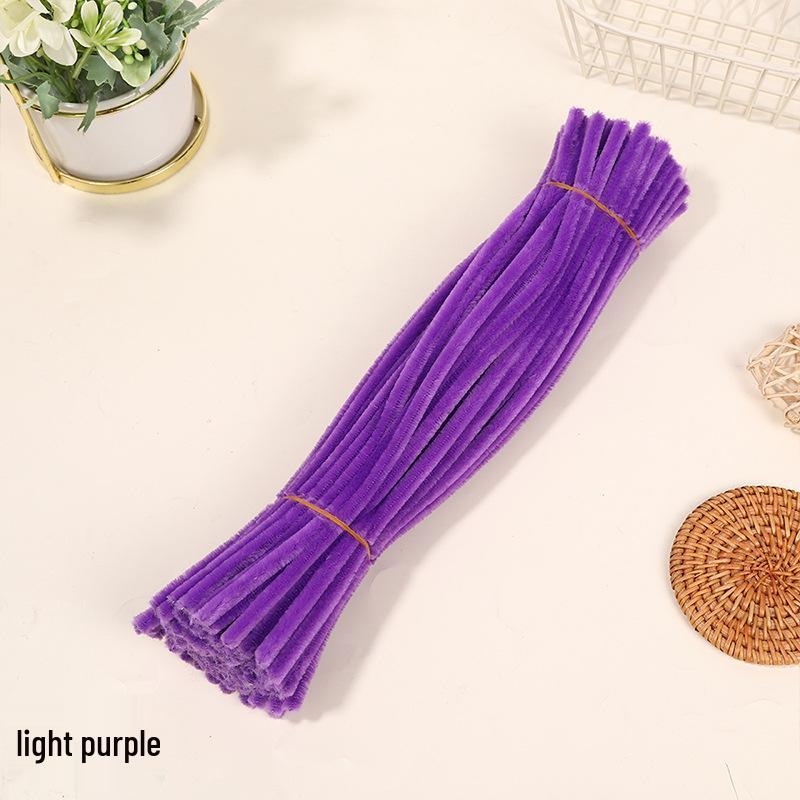 Velvet Chenille Stems: Mixed Color Macaron Twist Sticks