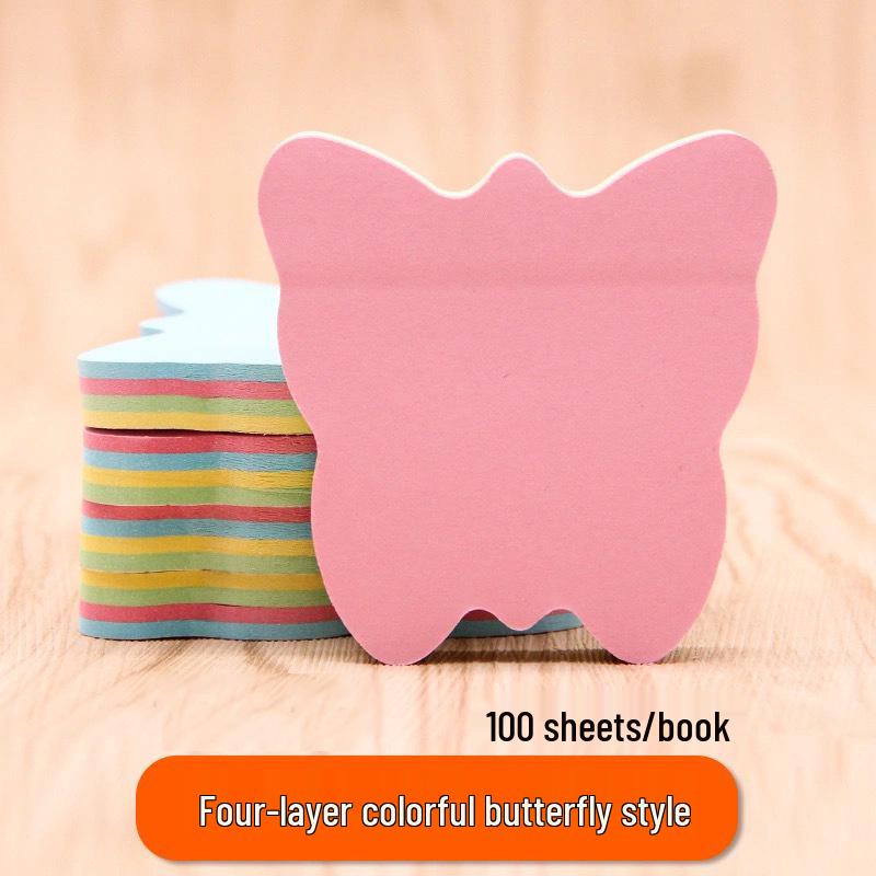 Heart-Shaped Colorful Sticky Notes for Students - Creative Index Memo Pads