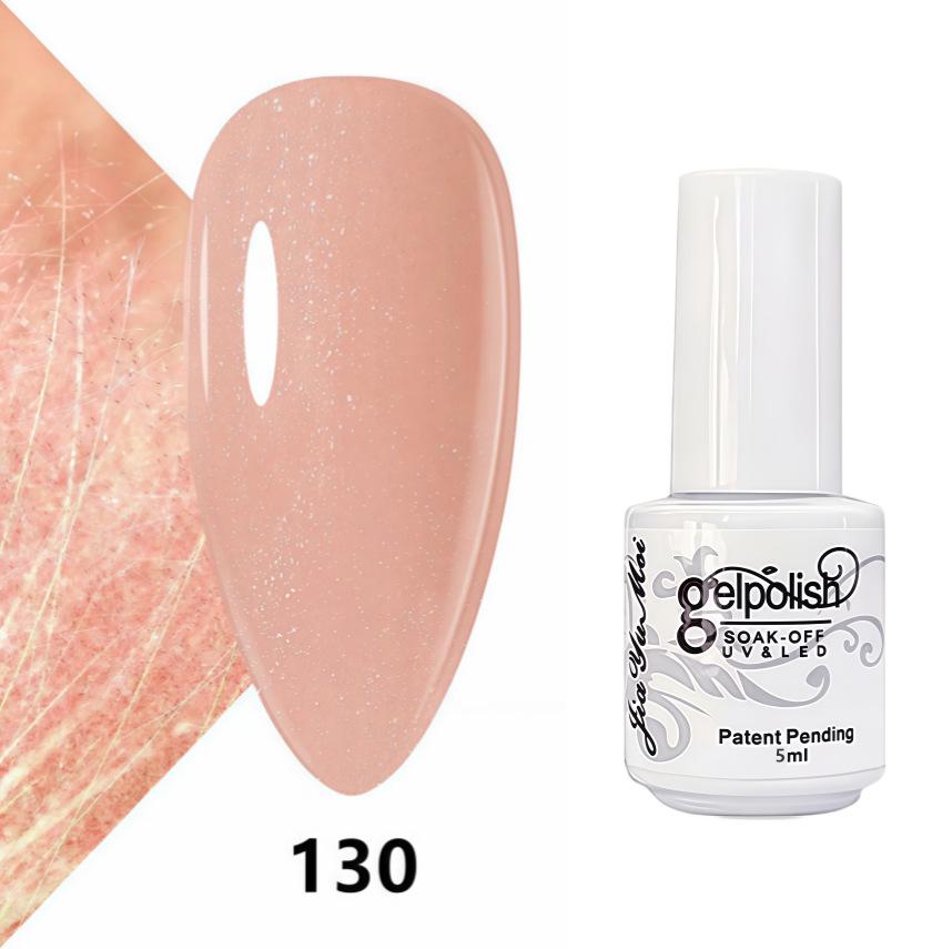 GELPOLISH Nail Art Set: Base, Top Coat, Transparent & White Gel Polishes