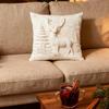Christmas Day Pillowcase Pillow core protection Removable Throw Pillow Cover Polyester Cushion Slipcover Holiday Supplies