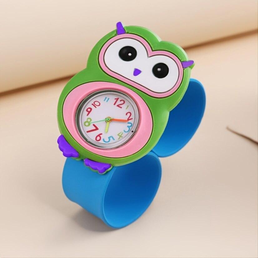 3D Cartoon Kids Clock Astronaut Poultry Fruit Flowers Children Quartz Rainbow Love Birthday Cake Gift Baby Toy Watch