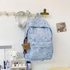Schoolbag Tie-dye Niche Japanese Ins School Bag Simple Junior High School Large Capacity Backpack High School Backpack Student Lazy Wind