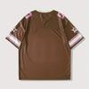 Summer New Sports T-shirt V-neck Short-sleeved Brown 10 Sports Training T-shirt Quick-drying and Breathable Tops