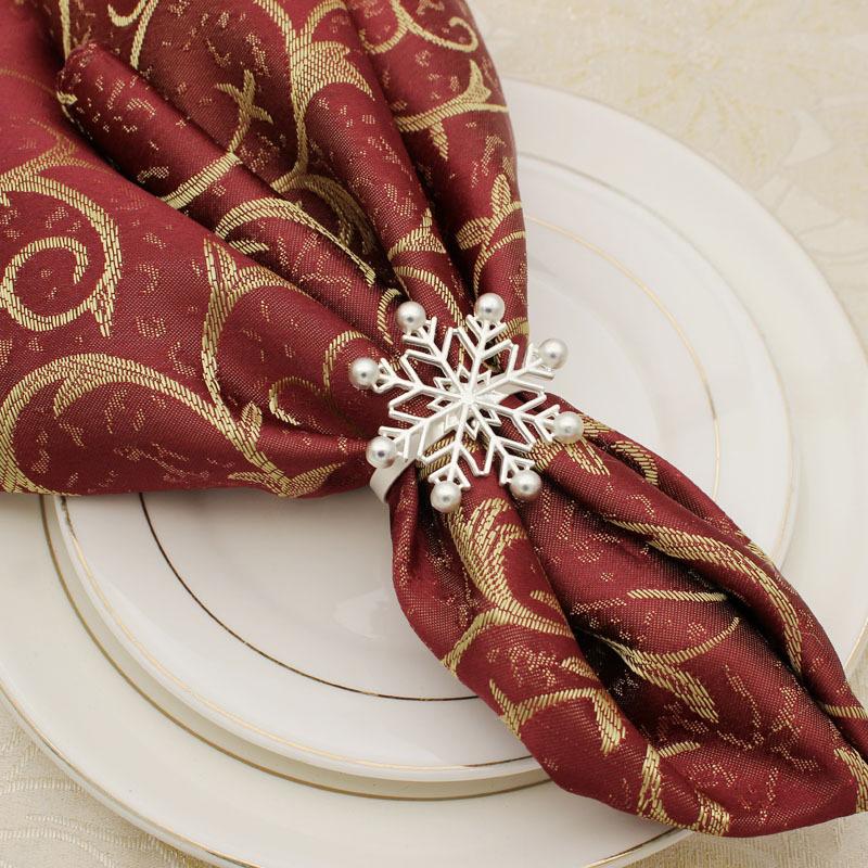 Cina de Crăciun Servețel de masă Catarame Fulgi de zăpadă Veselă Rechizite pentru festival