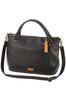 Dakota DA-1033490-10 2-Way Genuine Leather Shoulder Bag, Black