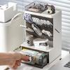 Desk Organizer Oblique Pen Holder Storage Box Office Desktop Light Luxury Plastic Multi-Function Pen Holder Student Stationery