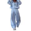 2025 Cross-border European and American Women's Clothing Amazon Sports Long-sleeved Hooded Zipper Casual Pants Commuter Fashion Suit